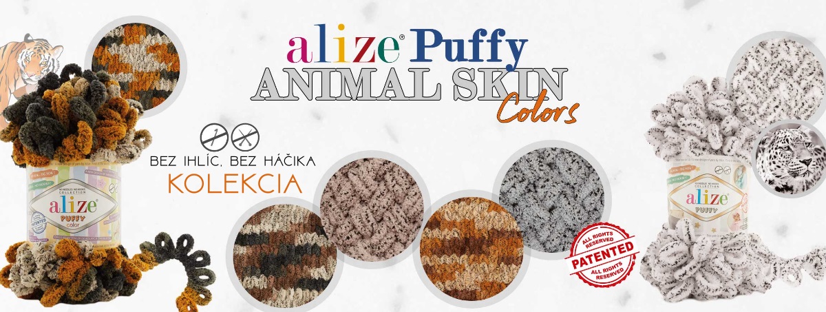 eGalanteria - Puffy animal skin colors - Alize